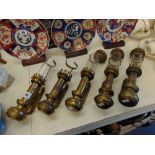 Five GWR carriage lamps and ship's do