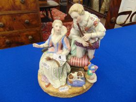 A Meissen figural group,
