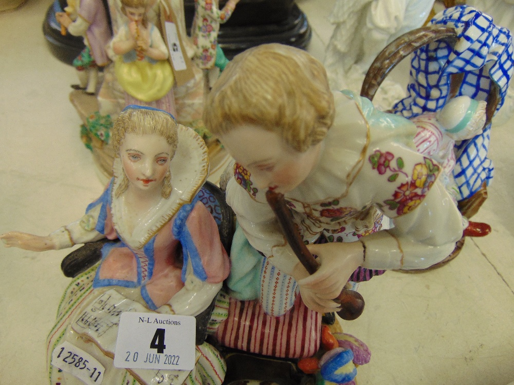 A Meissen figural group, - Image 2 of 5