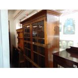 An Oak bookcase on base,