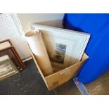 A selection of etchings,