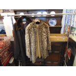 A reversible fur coat,