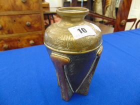 An early Oriental bronze vase,