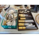 A qty of flatware