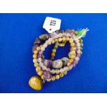 Four assorted elasticity gem set bracelets