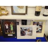 Seven signed Tottenham Hotspur photos with certificates of authenticity, Robbie Keane,