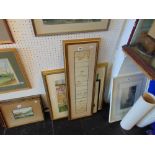 A qty of framed prints