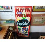 A Pop Idol fair ground sign