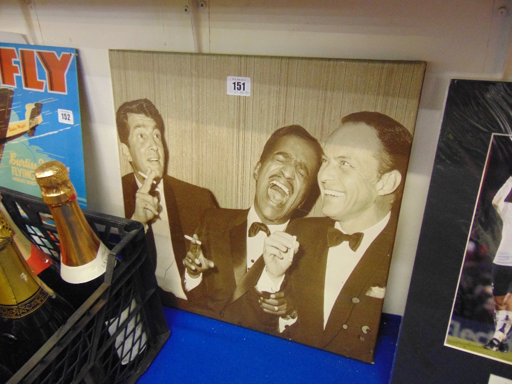 The 'Ratpack' print on canvas