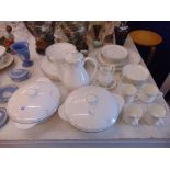 A Royal Doulton 'Carnation' part dinner and coffee set