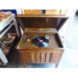 A Columbine Oak gramophone a.