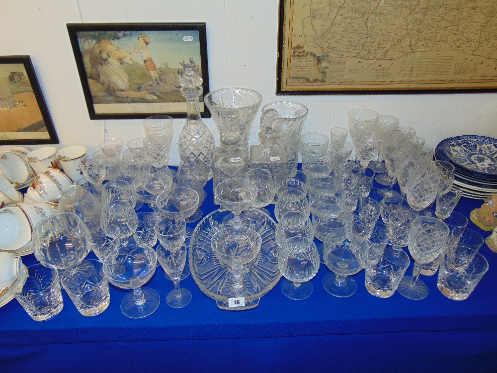 A qty of glassware inc.