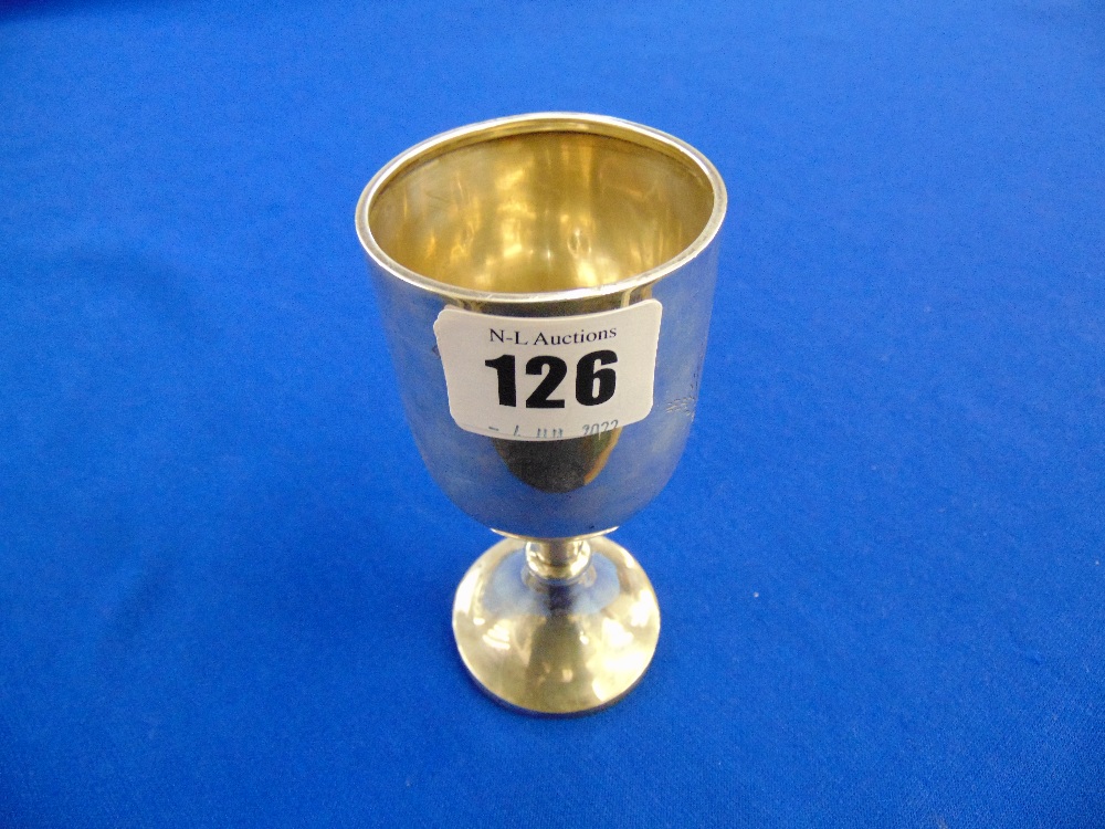 A hallmarked Silver kiddush cup - Image 2 of 2