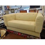 A 1960's style sofa bed, drop ends,