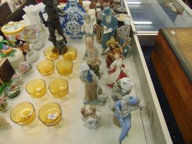 Ten assorted figurines, inc. Royal Doulton etc.