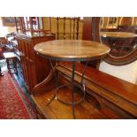 A circular pub style table