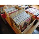 A large collection of Frank Sinatra albums and other records