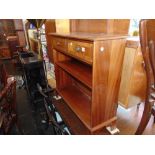 A Dwarf bookcase with two drawers