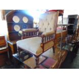 An Edwardian salon chair