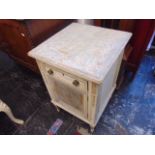 A Bergere side cabinet