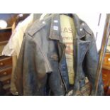 A gents leather jacket,