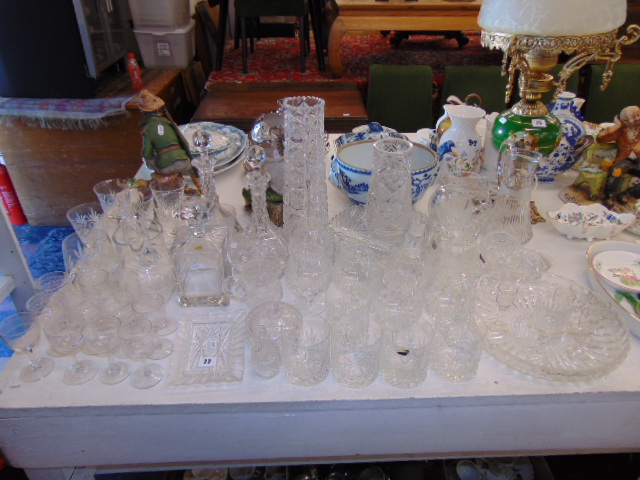 A large qty of glassware, decanters etc. - Image 2 of 2