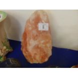 A Salt stone lamp