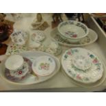 A qty of Royal Worcester, Evesham, Port Merion, Ainsley, Minton etc.