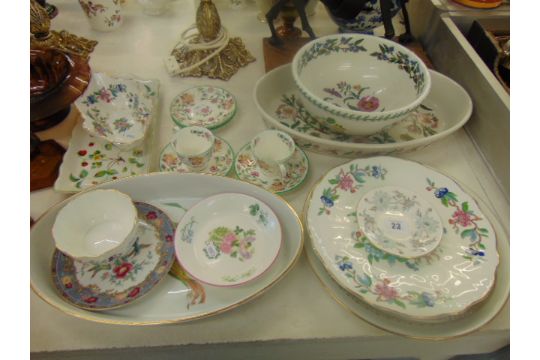 A qty of Royal Worcester, Evesham, Port Merion, Ainsley, Minton etc. - Image 1 of 3