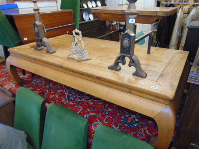 A Teak eastern coffee table,