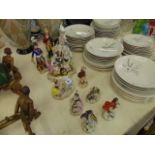 Ten assorted figurines