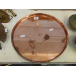 A Victorian copper tray