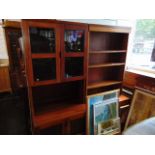 Two mid-century wall units,