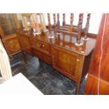 A mahogany sideboard,