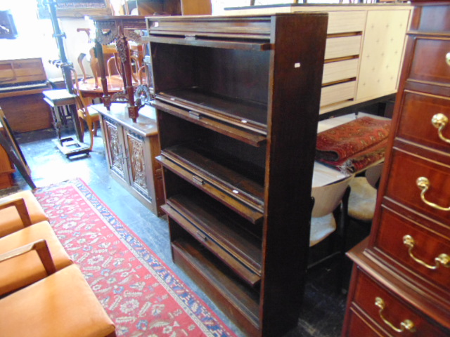 A Five stack Globe Wernike style bookcase