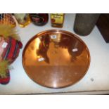 A Victorian copper tray