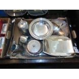 Six assorted pieces of Silver plate