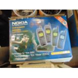 Four Nokia cordless phones