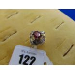 A 14ct Gold Ruby and Diamond ballerina ring, approx. 3.80cts Diamond and approx. 2.