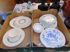 A qty Wedgewood Clementine and Stratford dinnerware