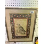 A 19th century framed Persian watercolour,