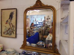 An Over mantle mirror