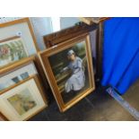 Three framed pictures