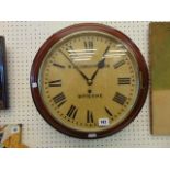A Mahogany wall clock by Betsworth and Son,