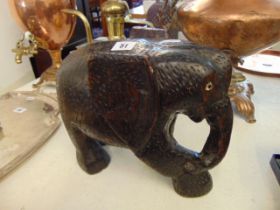 An early wooden carved Elephant,