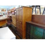 An Edwardian Oak cabinet,