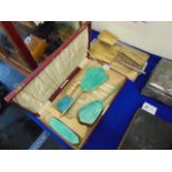 Two ladies dressing table sets,