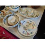 A qty of Royal Worcester, Evesham, Port Merion, Ainsley, Minton etc.