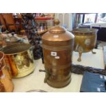 A Copper tea urn