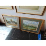 Two framed watercolours,